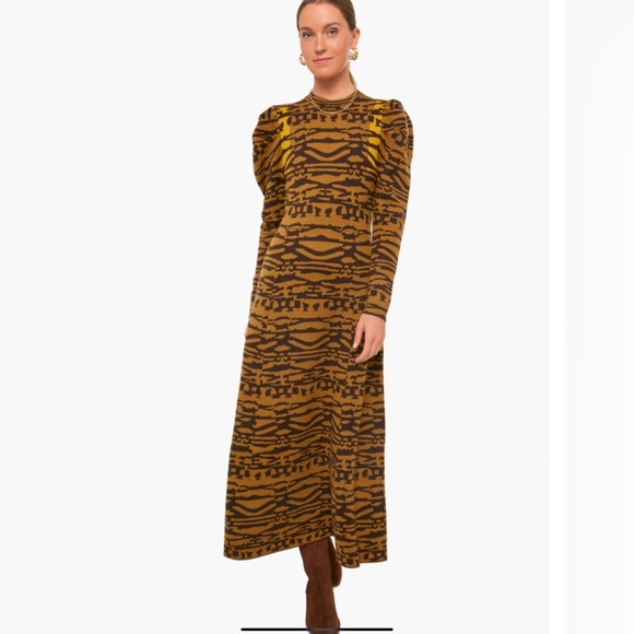 ULLA JOHNSON Desert Jasper Andromeda Dress Sz M - Picture 5 of 6